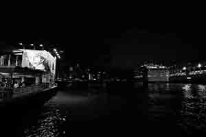 Night view of Victoria Harbour from Tsim Sha Tsui, 9 October 2016