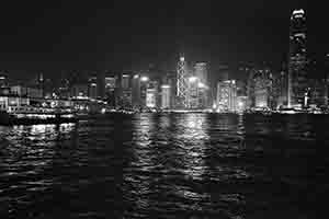 Night view of Victoria Harbour from Tsim Sha Tsui,  9 October 2016