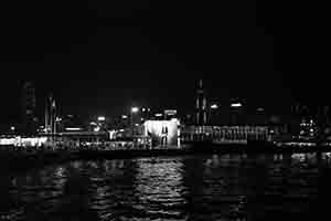 Night view of Victoria Harbour from Tsim Sha Tsui, 9 October 2016