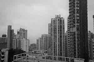 View of Shek Tong Tsui from HKU, Pokfulam, 18 October 2016