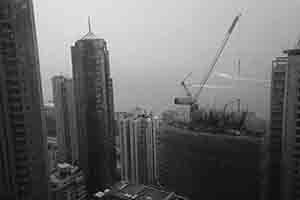 Building under construction, 33 Des Voeux Road West, Sheung Wan, 19 October 2016