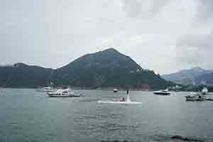 Flyboarding near Middle Island, Deep Water Bay, 23 October 2016