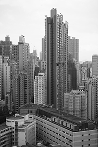 Side view of Island Crest, First Street, Sai Ying Pun, 2 October 2016