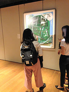 'Trevalgan' (1951) by Peter Lanyon, in an exhibition of art from David Bowie's collection, Sotheby's, Pacific Place, 15 October 2016