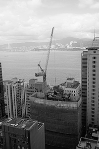 Building under construction, Des Voeux Road West, Sheung Wan, 2 October 2016