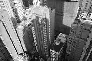 Shadows on buildings, Sheung Wan, 3 November 2016