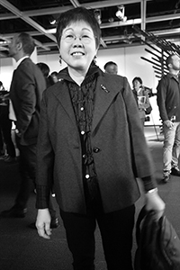 Photographer Wong Wo Bik at the opening of 70. 40. Leong Ka Tai Photo Moments + Response Art Show at the City Hall, 11 November 2016