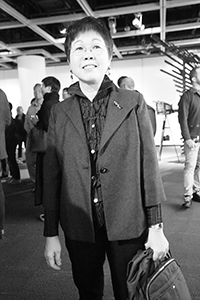 Wong Wo Bik at the opening of 70. 40. Leong Ka Tai Photo Moments + Response Art Show at the City Hall, 11 November 2016