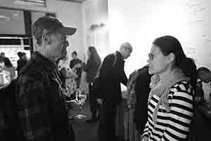 Joseph Fung at the opening of 70. 40. Leong Ka Tai Photo Moments + Response Art Show, City Hall, Central, 11 November 2016