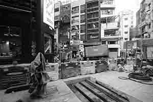 Roadworks in progress, Lyndhurst Terrace, Central, 13 November 2016