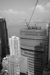 Building under construction,  33 Des Voeux Road West, Sheung Wan, 14 November 2016