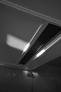 Light and shadow on the ceiling of an office, Run Run Shaw Tower, University of Hong Kong, 19 November 2016