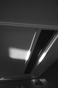 Light and shadow on the ceiling of an office, Run Run Shaw Tower, The University of  Hong Kong, 19 November 2016