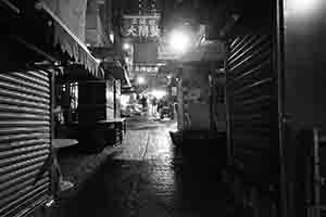 Night view of Graham Street market, Central, 4 November 2016