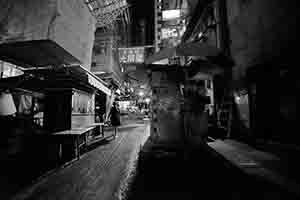 Night view of Graham Street market, Central, 4 November 2016