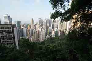 View from Bowen Road towards Wanchai, 6 November 2016