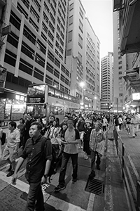 Protest against alleged National People's Congress Standing Committee interference in Hong Kong elections, Queen's Road Central, Sheung Wan, 6 November 2016
