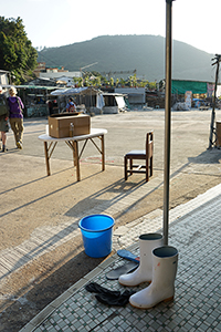 Street scene in Po Toi O village, Clear Water Bay, 11 December 2016