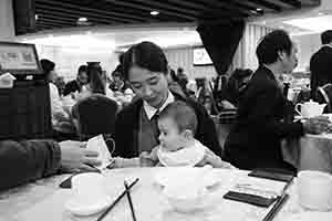 In a restaurant, Tin Hau, 18 December 2016