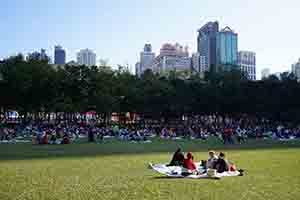 Foreign domestic helpers on their day off, Victoria Park, Causeway Bay, 18 December 2016