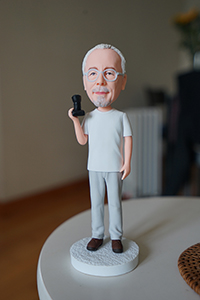 Portrait figurine of David Clarke, 1 December 2016