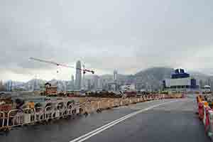 Construction on the West Kowloon Cultural District site, 21 December 2016
