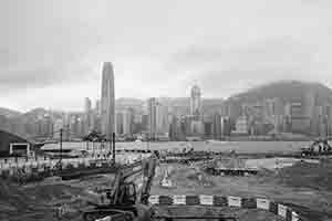 Construction on the West Kowloon Cultural District site, 21 December 2016