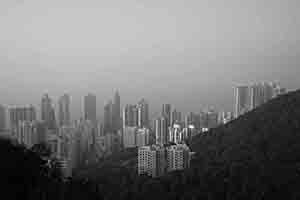 View of Kennedy Town from Lung Fu Shan Country Park, Hong Kong Island, 26 December 2016