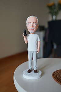 Portrait figurine of David Clarke, 1 December 2016