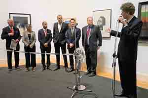 Opening ceremony of the art exhibition 'Rising Above: The Kinsey African American Art and History Collection' in UMAG, HKU, 8 December 2016