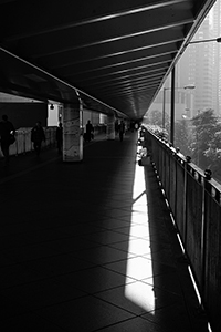 Overhead walkway, Central, 11 December 2016