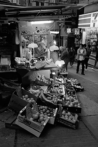 Fruit stall near Hollywood Road, Central, 16 January 2016