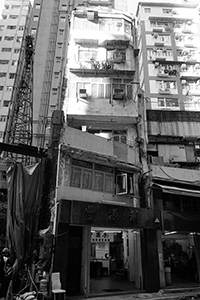 Construction site, Ko Shing Street, Sheung Wan, 20 January 2017