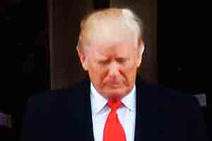 Donald Trump's presidential inauguration shown on TV, 21 January 2017