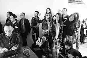 Performance in the Sam Tung Uk Museum, Tsuen Wan, on the occasion of Jaffa Lam's Hi! Houses exhibition, 21 January 2017