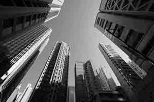 Buildings in Sheung Wan, Hong Kong Island, 4 January 2017