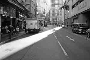 Light and shadows on Morrison Street, Sheung Wan, 4 January 2017