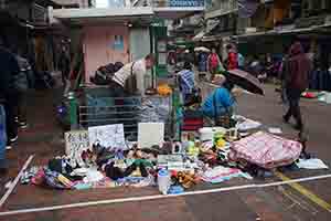 Street market during the lunar new year holiday, Sham Shui Po, Kowloon, 28 January 2017