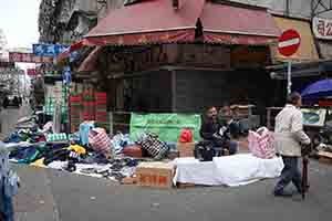 Street market in Sham Shui Po during the Lunar New Year holiday, 28 January 2017