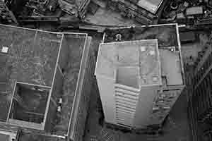 Rooftop of buildings in Sheung Wan, Hong Kong Island, 3 February 2017