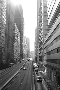 Wong Chuk Hang Road viewed from an overhead walkway, Wong Chuk Hang, 11 February 2017