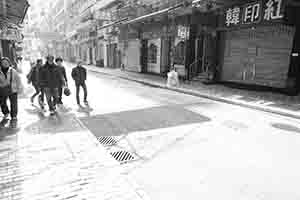Street scene, Wing Lok Street, Sheung Wan, 12 February 2017
