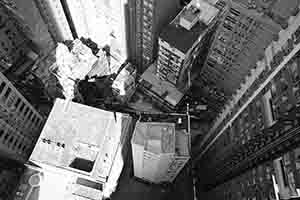 Buildings viewed from an apartment in Sheung Wan, 14 February 2017