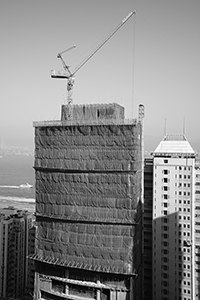 Building under construction, Des Voeux Road West, Sheung Wan, 17 February 2017