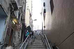 Steps between Gough Street and Queen's Road West, Sheung Wan, 18 February 2017