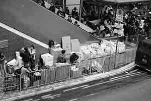 Packed bags near World Wide House, Connaught Road Central, Central, 19 February 2017