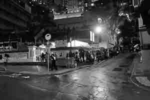 People lining up outside Man Mo Temple, Hollywood Road, Central, 21 February 2017