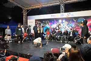 Breakdancing contest, Hong Kong Cultural Centre Piazza, Tsim Sha Tsui, 25 February 2017