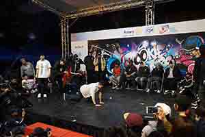 Breakdance contest, Hong Kong Cultural Centre Piazza, Tsim Sha Tsui, 25 February 2017