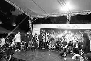 Breakdance contest, Hong Kong Cultural Centre Piazza, Tsim Sha Tsui, 25 February 2017